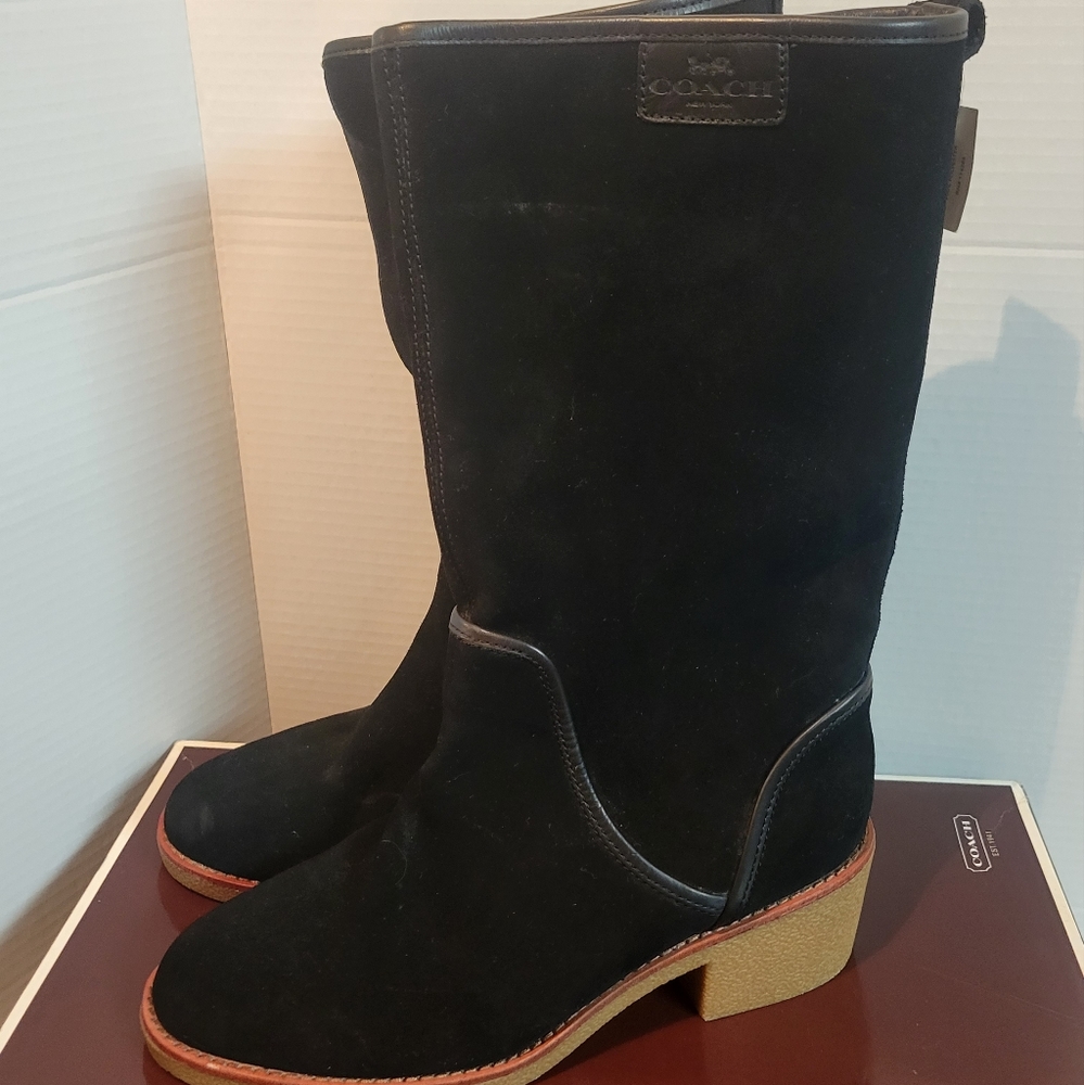 Coach Palmer Suede Boots  size 9
